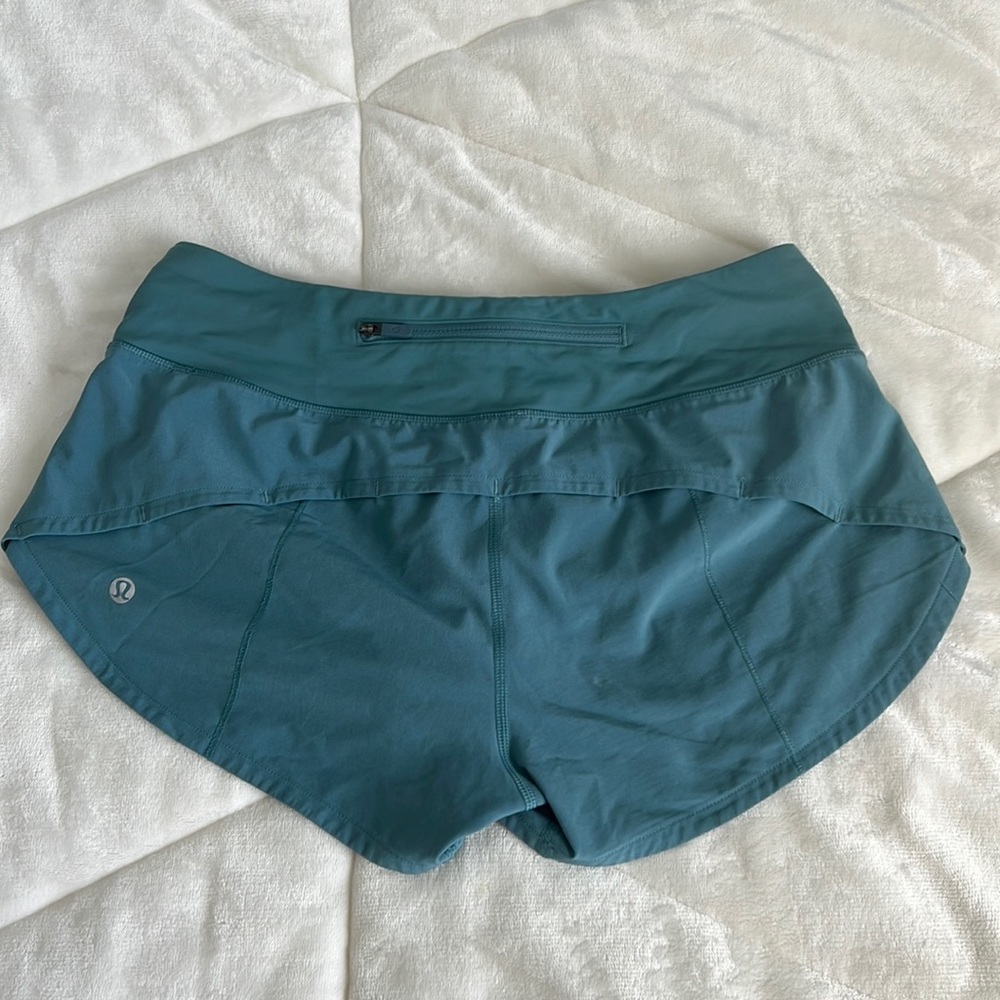 Lululemon speed up shorts.